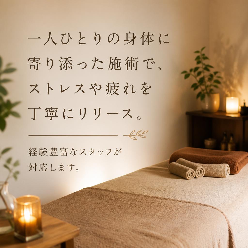 オーダーメイドの施術